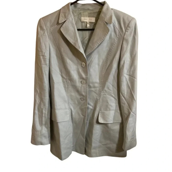 Escada Cashmere Silk Mint Green Blazer Size 38 - Picture 3 of 7